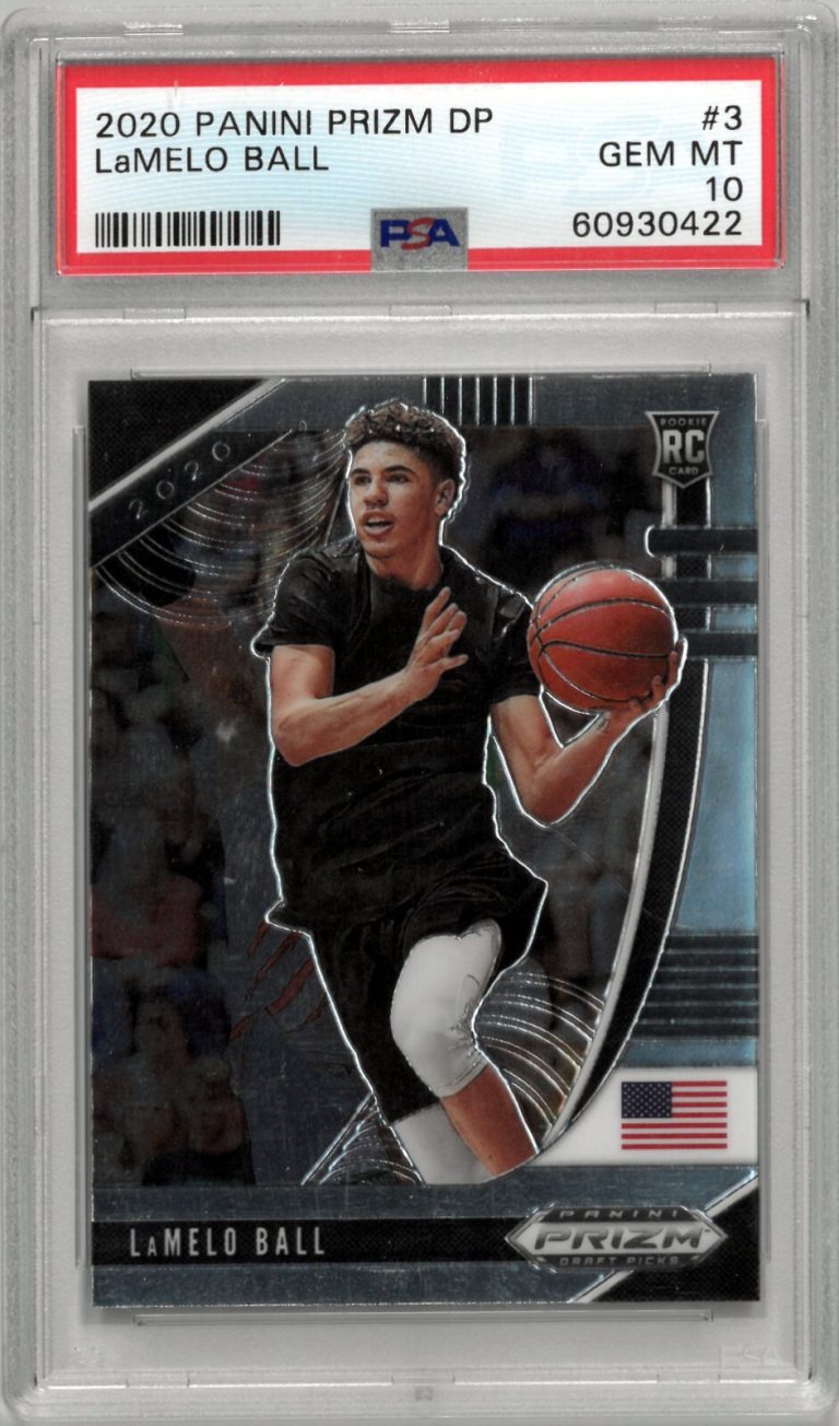 LaMelo Ball 2020-21 Panini Prizm Draft Picks Rookie Card- PSA Graded 10 Gem Mint