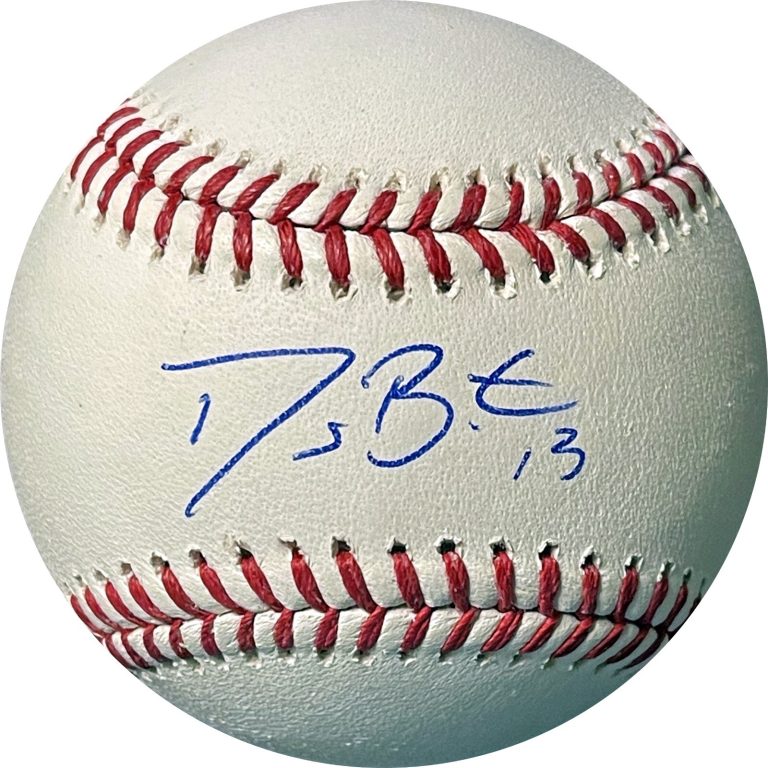 David Bote signed Rawlings Official Major League Baseball #13- MLB Hologram