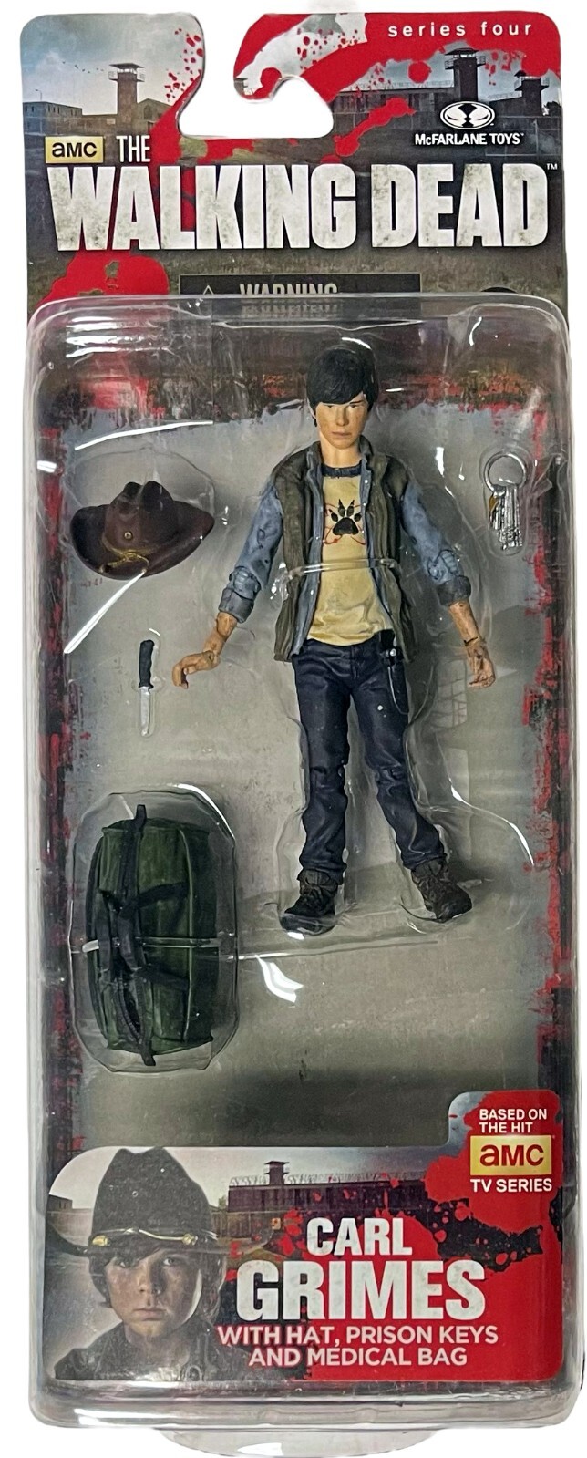 AMC The Walking Dead Carl Grimes 5 inch Action Figure Series 4- McFarlane Toys