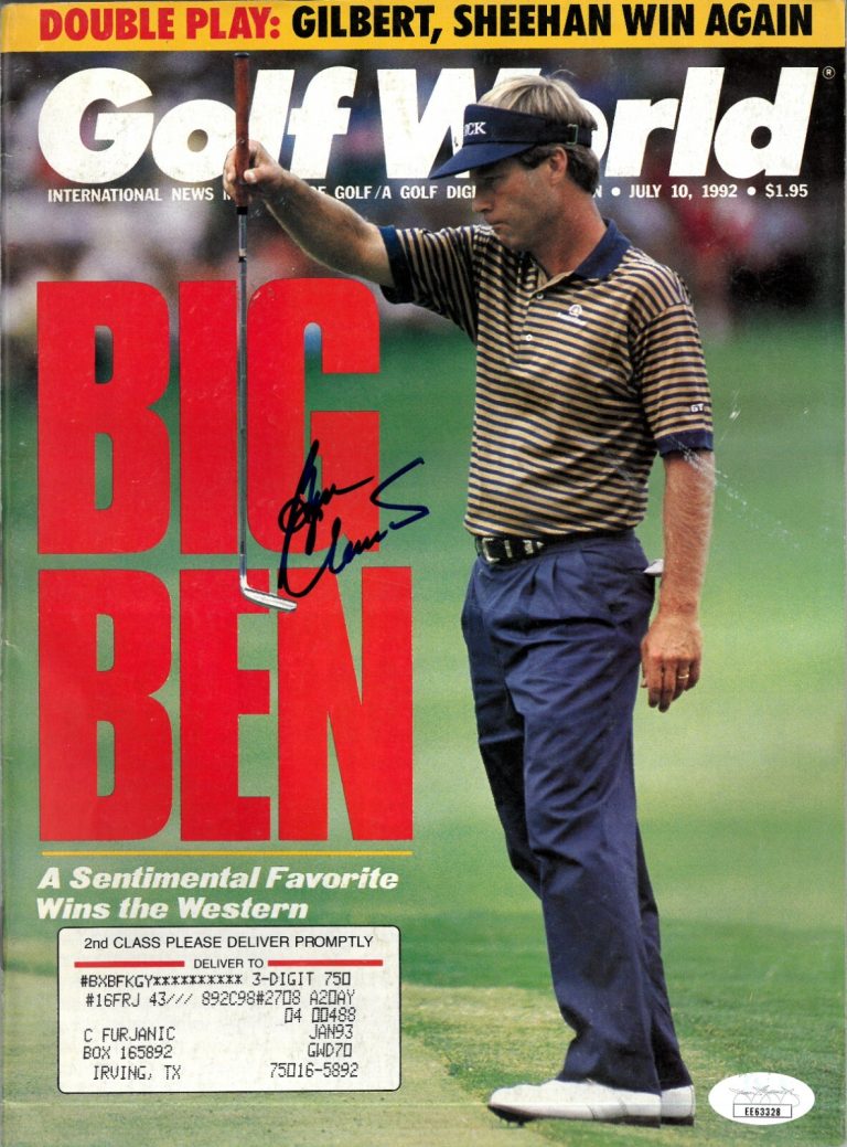 Ben Crenshaw signed Golf World Full Magazine 7/10/1992- JSA #EE63328