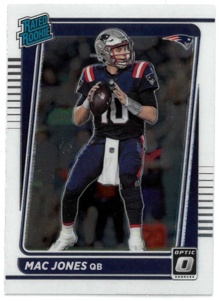 Mac Jones 2021 Donruss Optic Rated Rookie Card (RC) #206 (New England Patriots)