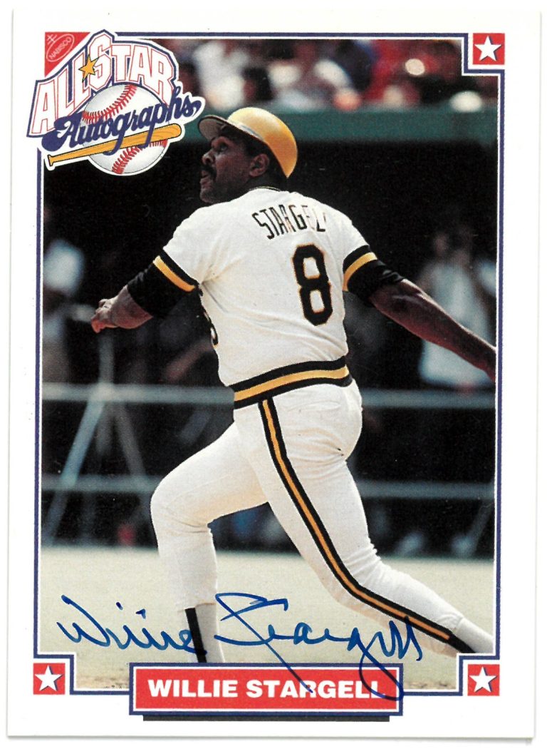 Willie Stargell 1993 Nabisco All Star Autographs MLBPA Card- COA (Pirates)