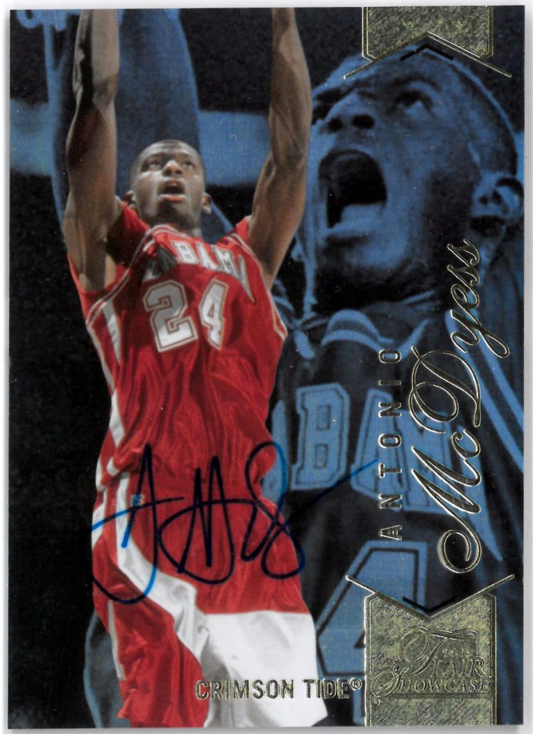 Antonio McDyess signed 2014-15 Flair Showcase Row 1 Auto Card #95- UDA Authentic