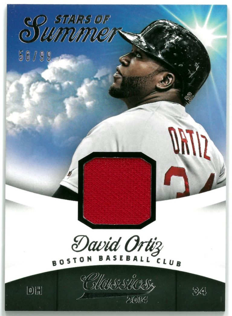 David Ortiz 2014 Panini Classics Stars of Summer Game-Used Material Card 56/99