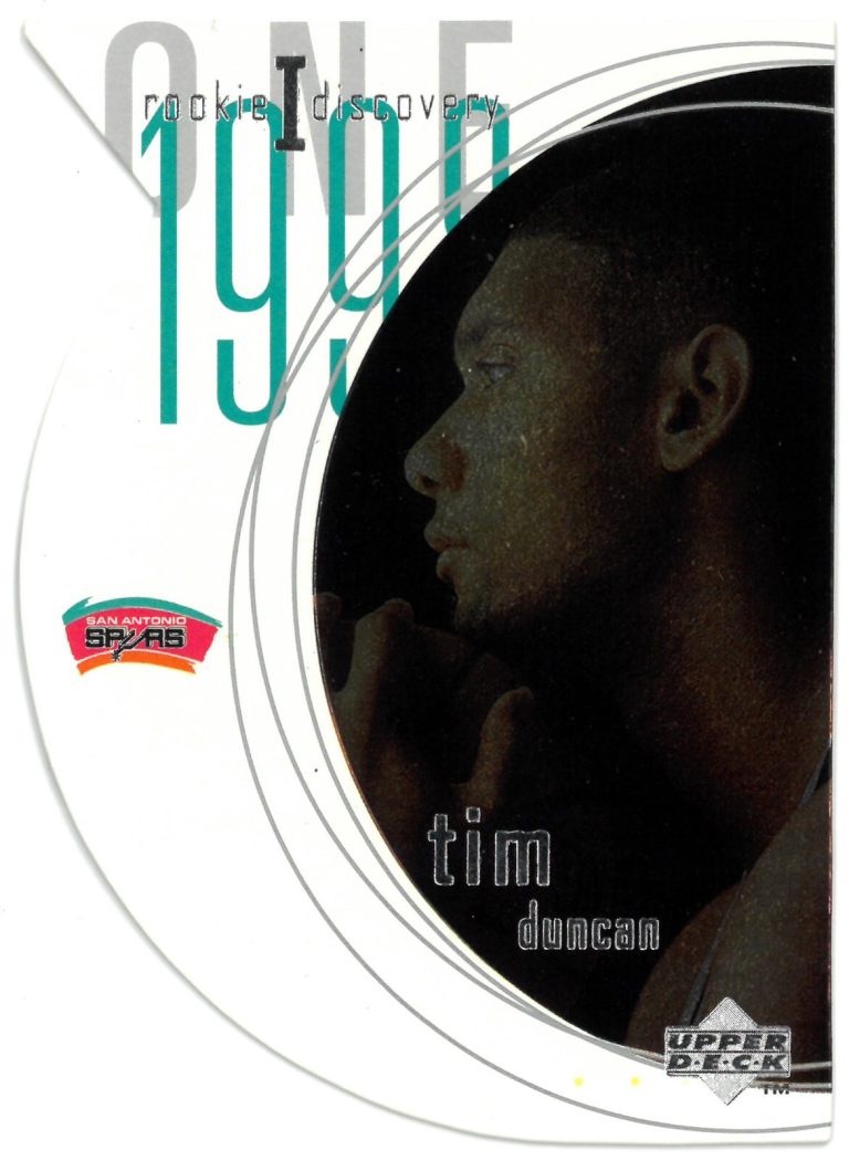 Tim Duncan 1997-98 Upper Deck Rookie I Discovery Die Cut Rookie Card (RC) #R1