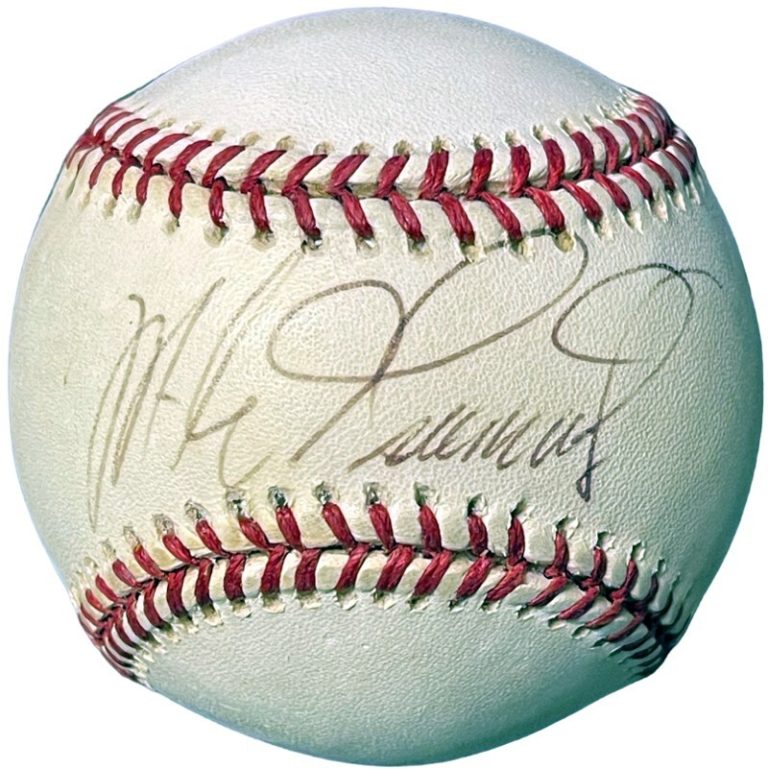 Mike Greenwell signed Rawlings Official American League Baseall imperfect- COA