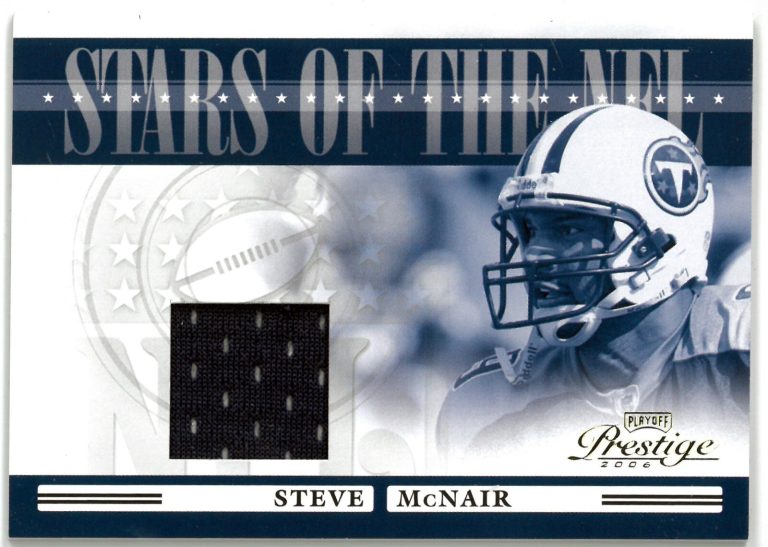 Steve McNair 2006 Donruss Playoff Prestige Stars of NFL Game-Worn Jersey Card
