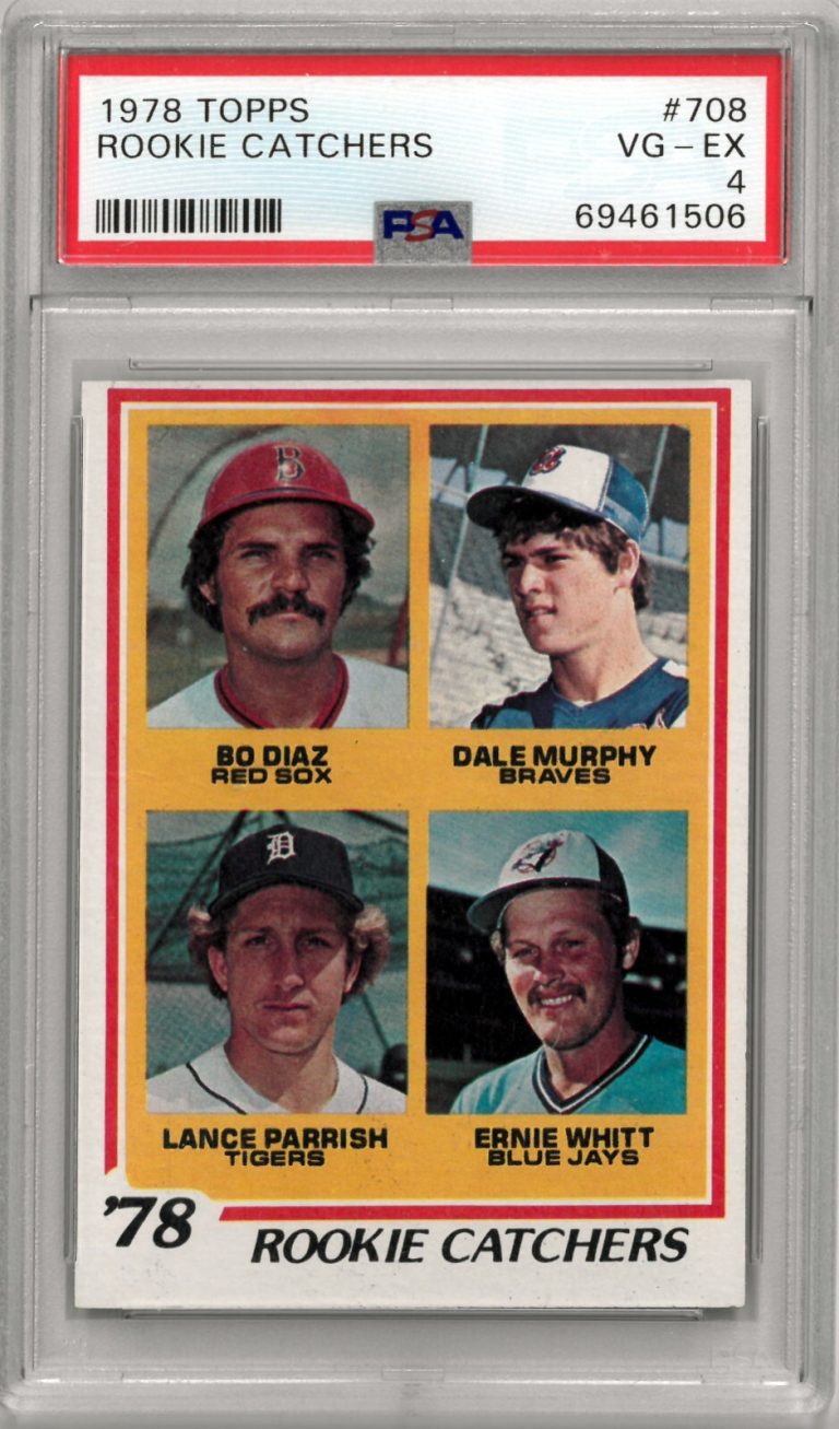 1978 Topps Rookie Catchers Baseball Card #708- PSA Graded 4 VG-EX Dale Murphy RC