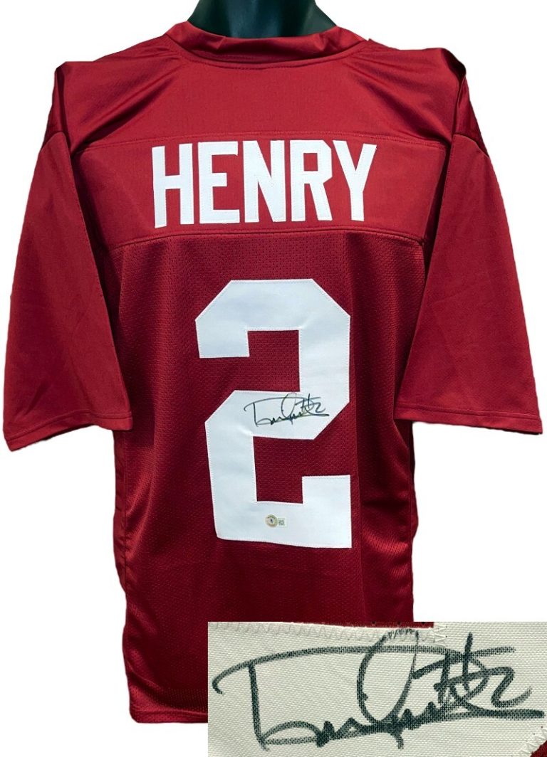 Derrick Henry signed Alabama Crimson Custom Stitched College Jersey #2 - BAS