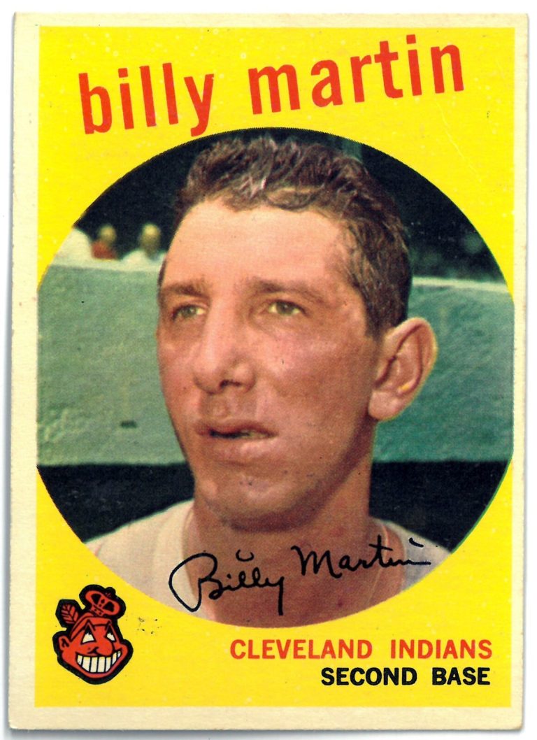Billy Martin 1959 Topps Baseball Card #295 (Cleveland Guardians)