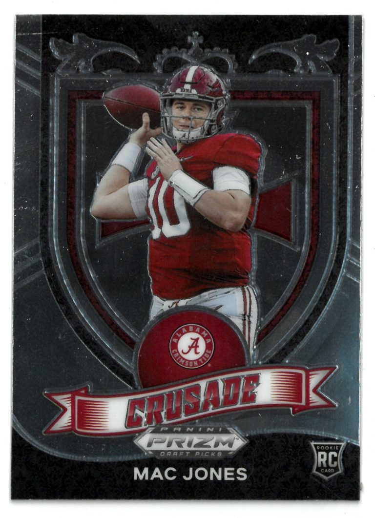 Mac Jones 2021 Panini Prizm Crusade Draft Picks Rookie Card (RC) #170 Patroits