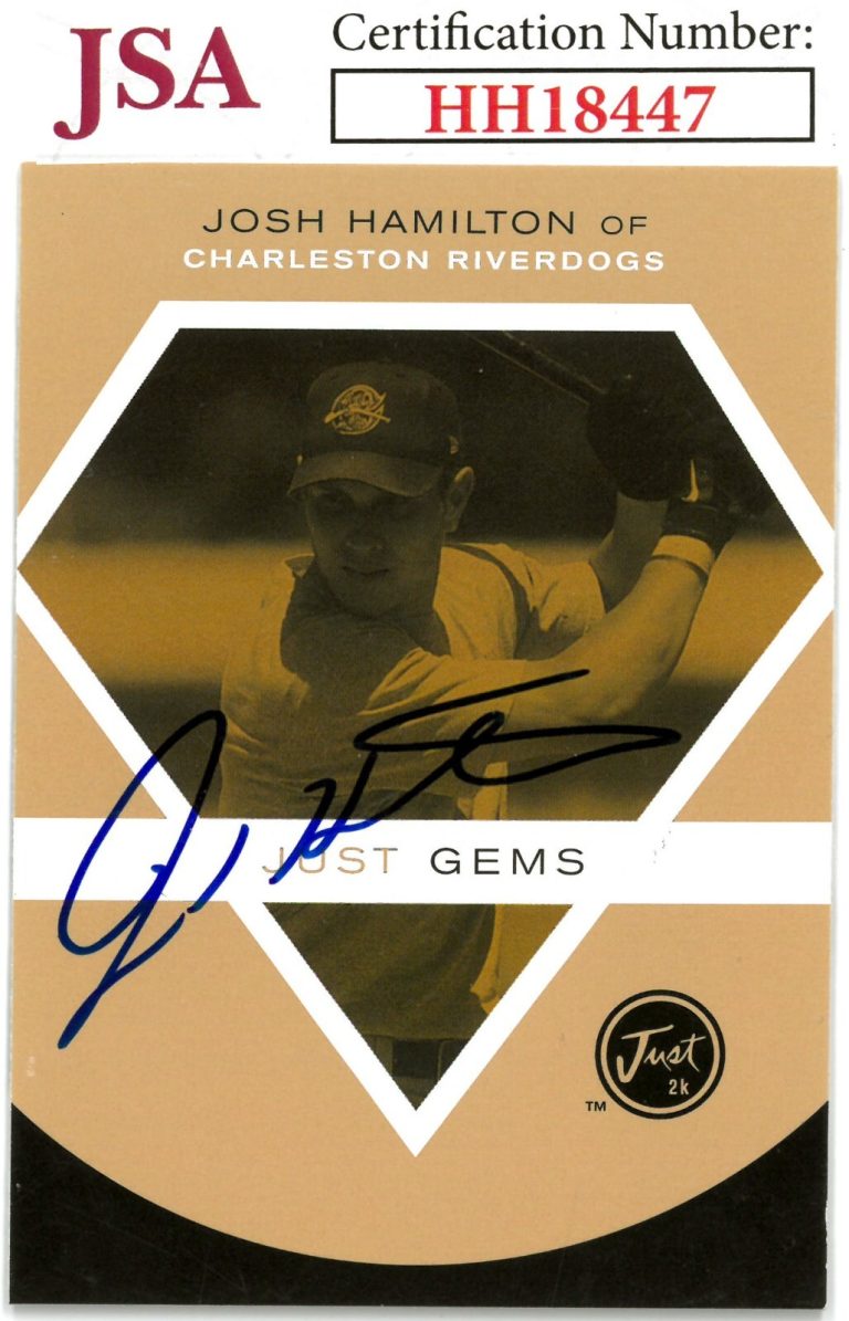 Josh Hamilton signed 2000 Just Minors 2K Rookie On Card Auto (RC)- JSA #HH18447