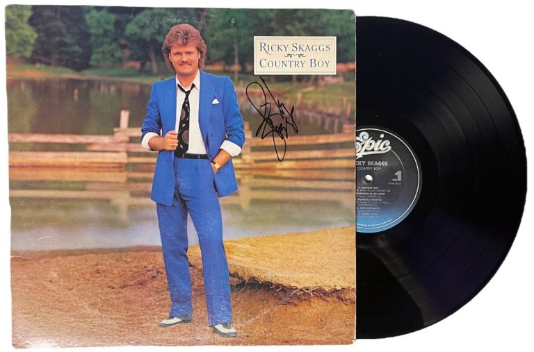 Ricky Skaggs signed 1984 Country Boy Album Cover/LP/Vinyl Record - JSA #GG08422