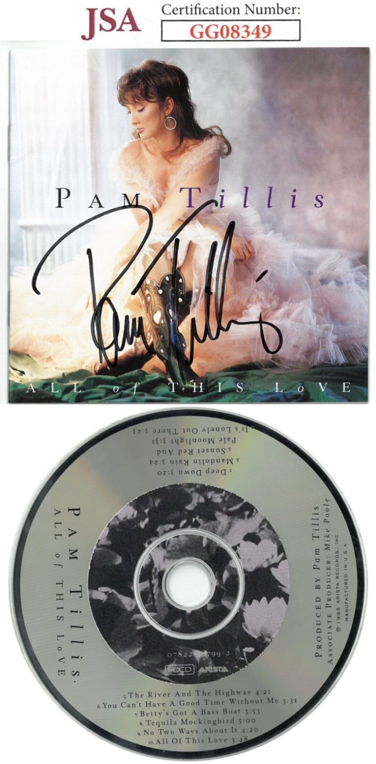 Pam Tillis signed 1995 All Of This Love Album Cover Booklet w/ CD & Case- JSA