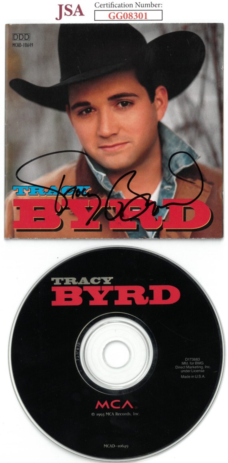 Tracy Byrd signed 1993 Self Titled Album Cover Booklet w/ CD & Case- JSA