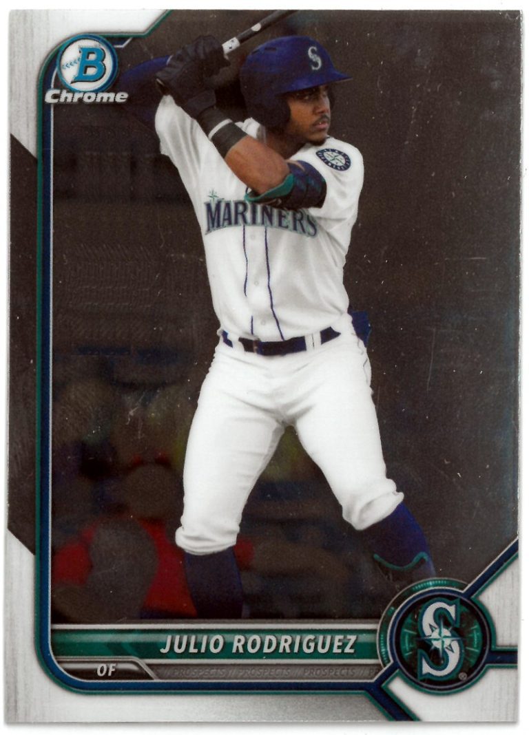 Julio Rodriguez 2022 Bowman Chrome Rookie Card (RC) #BCP-45 (Seattle Mariners)