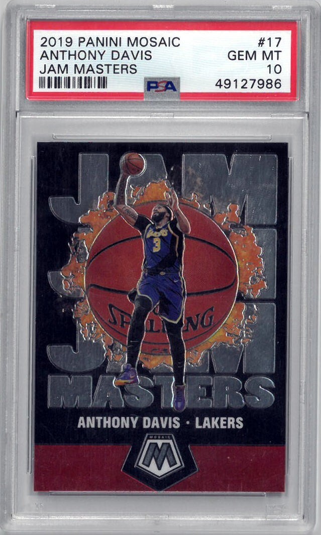 Anthony Davis 2019-20 Panini Mosaic Jam Masters Card #17- PSA Graded 10 Gem Mint