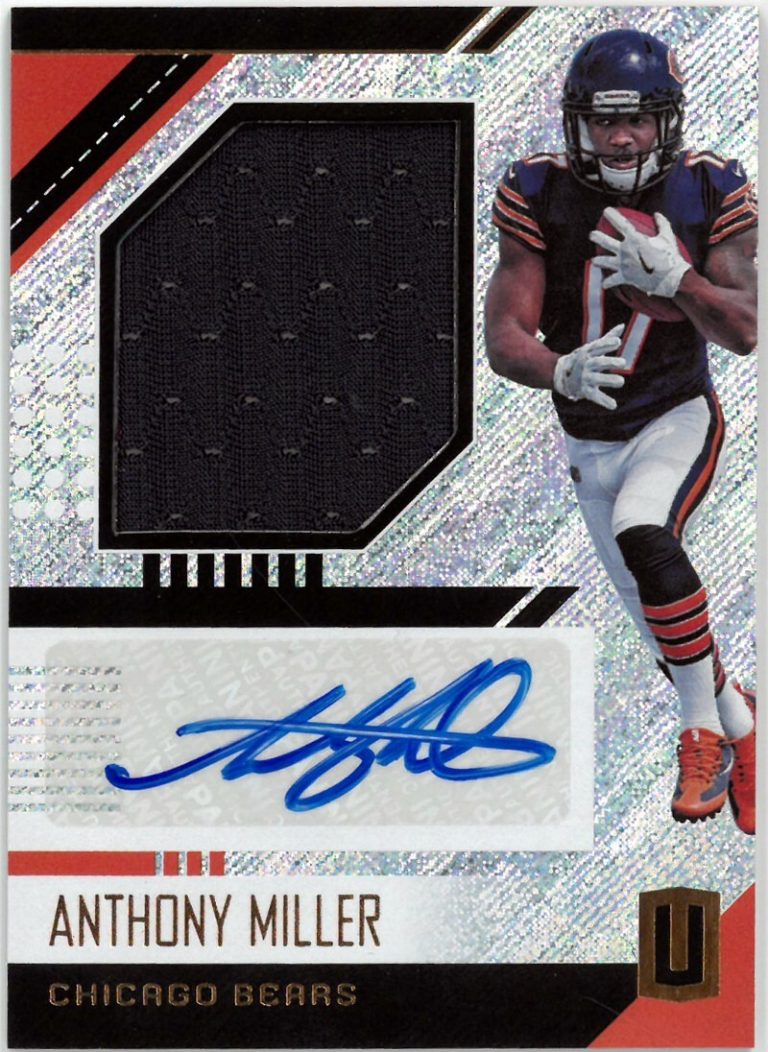 Anthony Miller signed 2018 Panini Unparalleled RPA Rookie Auto/Patch Card