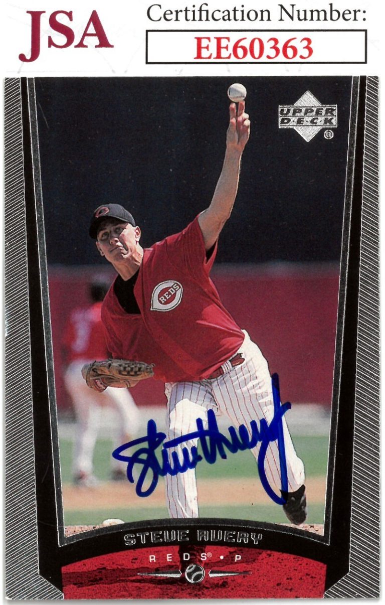 Steve Avery signed 1999 Upper Deck Baseball On Card Auto #344 Atlanta Braves-JSA