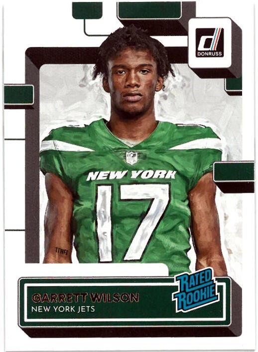 Garrett Wilson 2022 Donruss Football Canvas Rated Rookie Card (RC) #306