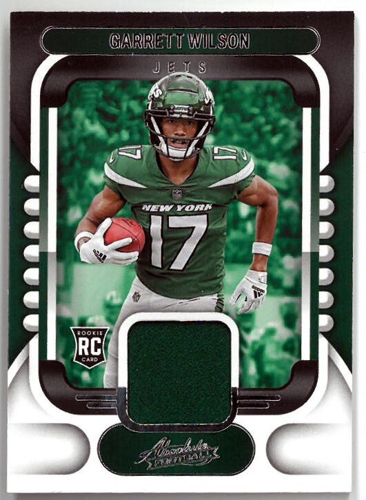 Garrett Wilson 2022 Panini Absolute Football Patch Rookie Card (RC) #ARM-6