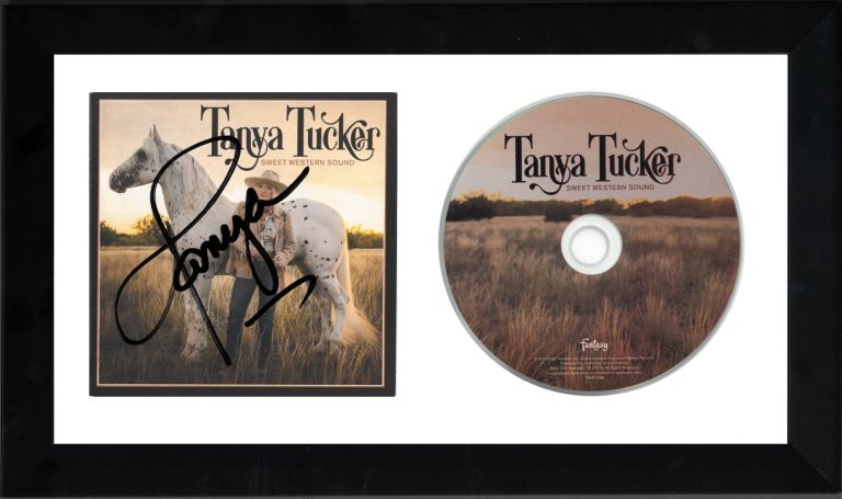 Tanya Tucker signed 2023 Sweet Western Sound Album Booklet w/CD Custom Framed