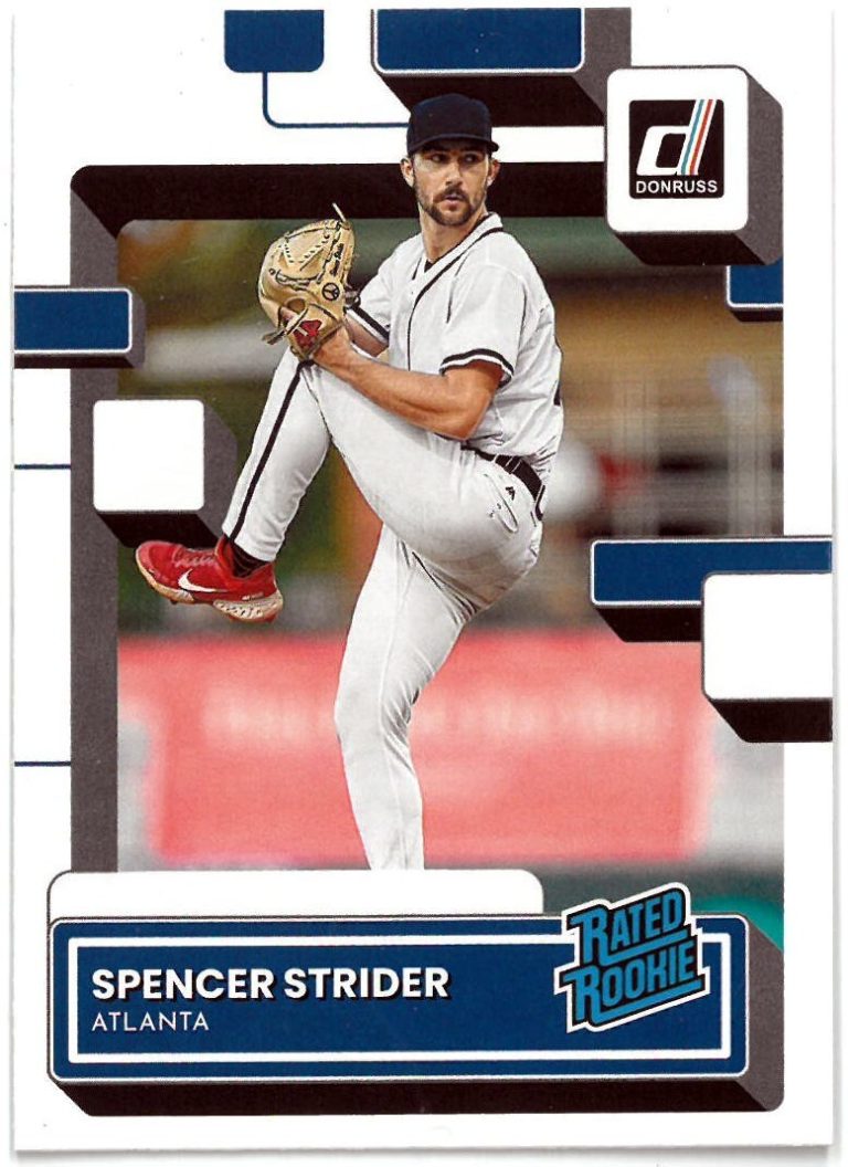 Spencer Strider 2022 Panini Donruss Baseball Rookie Card (RC) #76 (Atlanta Brave