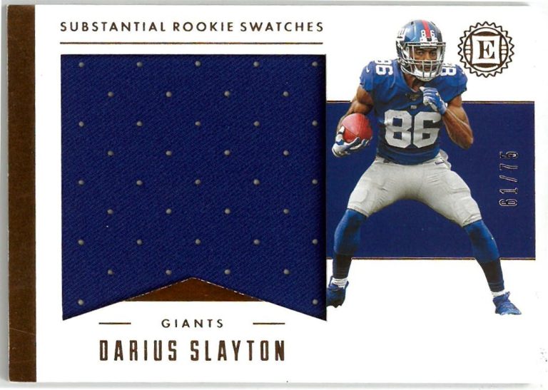 Darius Slayton 2019 Encased Substanial Jumbo Swatches Rookie Card (RC) #SR59-/75