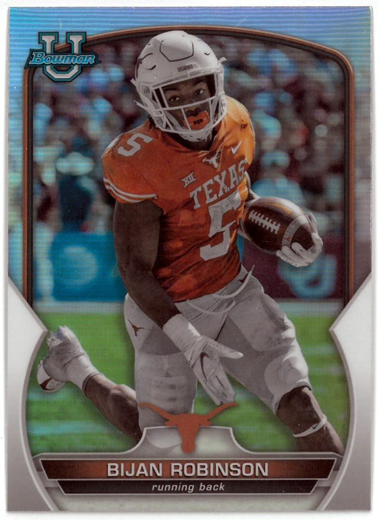 Bijan Robinson 2022 Bowman U Chrome Rookie Card (RC) #70 (Texas/Falcons)