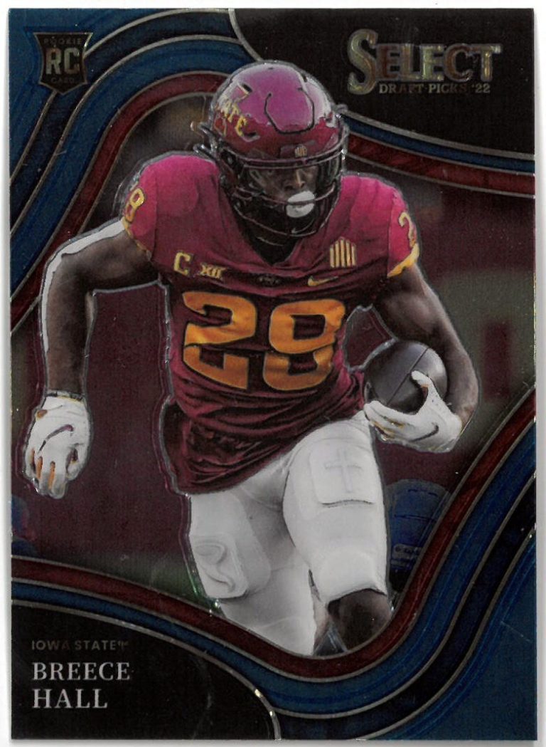 Breece Hall 2022 Panini Select Field Level Rookie Card (RC) #110 - Iowa St/ Jets