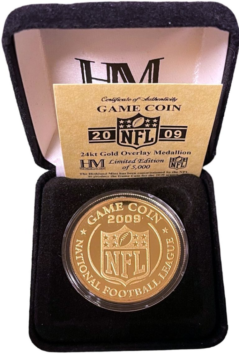 2009 Tennessee Titans Highland Mint 24KT Gold Game Coin NFL-1960 Inaugural  -NEW