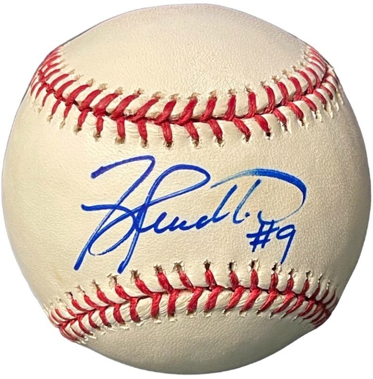 Terry Pendleton signed Rawlings Official Major League Baseball #9- COA