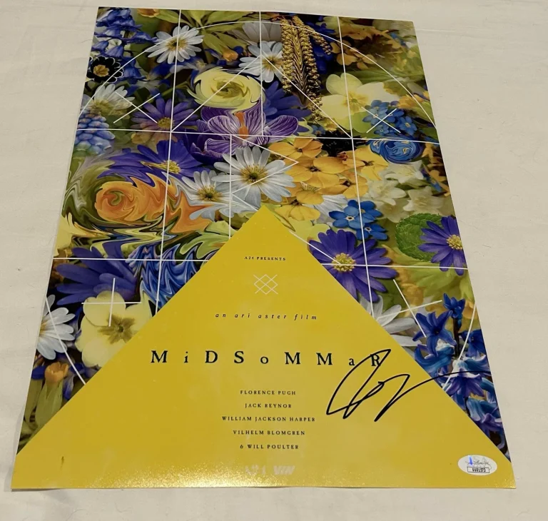 ARI ASTER SIGNED MIDSOMMAR 12X18 MOVIE POSTER 5 JSA