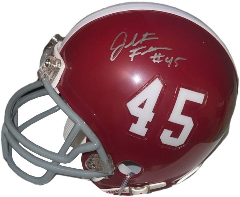 Jalston Fowler signed Alabama Crimson Tide Riddell Speed #45 Mini Helmet– COA