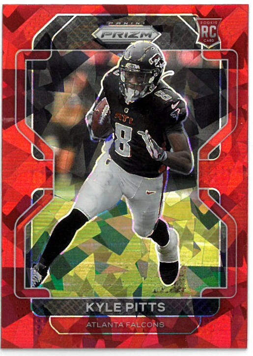 Kyle Pitts 2021 Panini Red Ice Prizm Rookie Card (RC) #341 (Atlanta Falcons)
