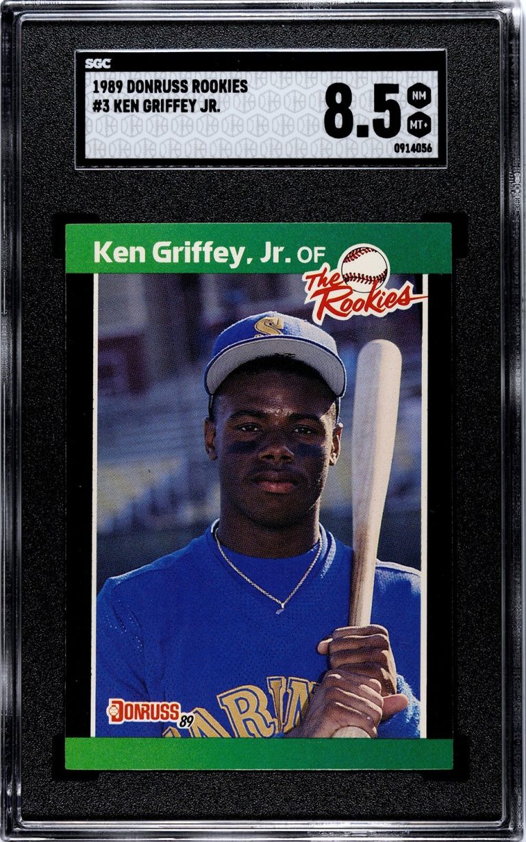 Ken Griffey, Jr. 1989 Donruss The Rookies Card (RC) #3- SGC Graded 8.5 NM-MT+