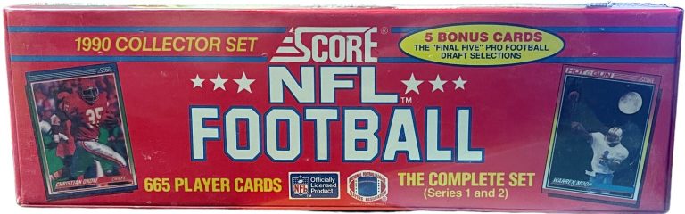 1990 Score NFL Football Factory Sealed Complete 665 Card Set -Series 1 & 2- NEW