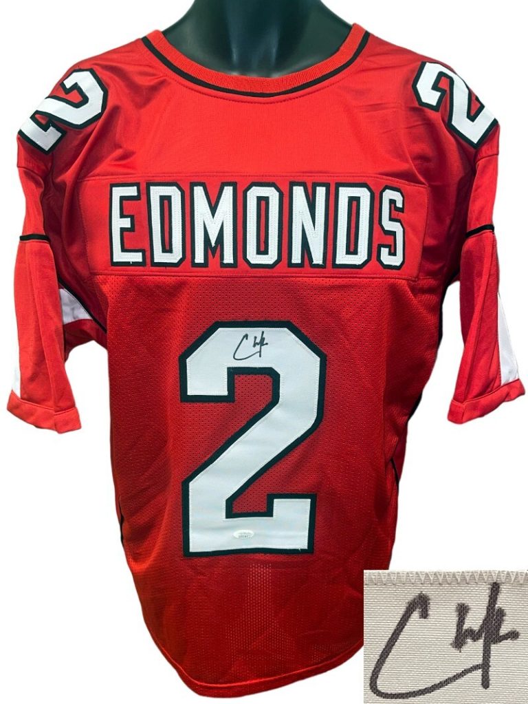 Chase Edmonds signed Arizona Cardinal Red Custom Stitched Pro Style Jersey- JSA
