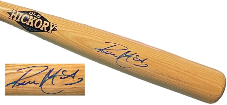 Reese McGuire signed Old Hickory 2014 Game Used Practice Bat Red Sox/Pirates COA