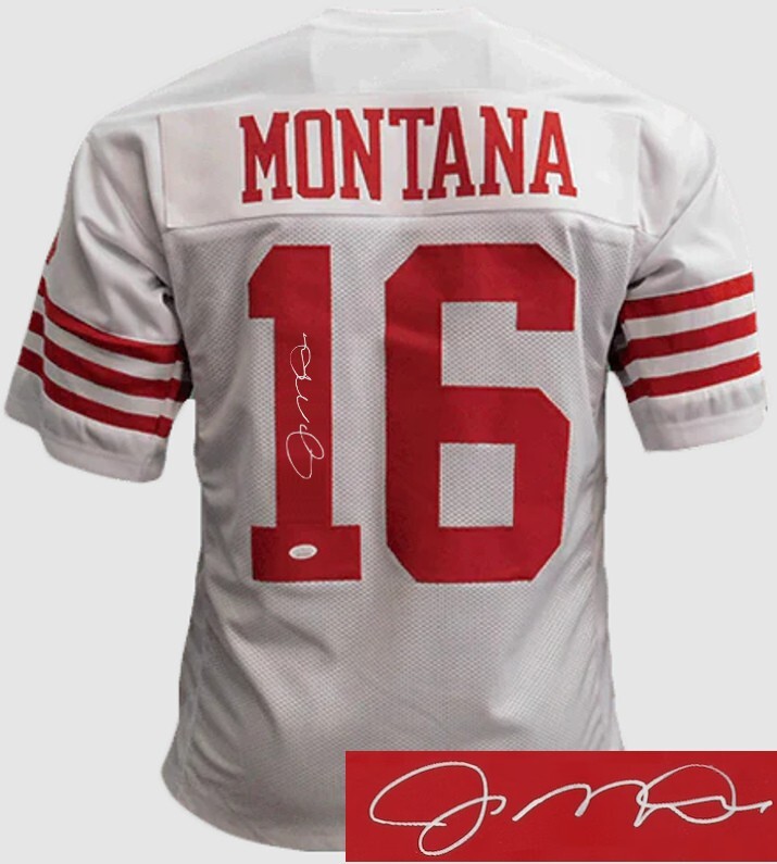 Joe Montana signed San Francisco TB Custom Stitched Pro Style Jersey -XL - JSA