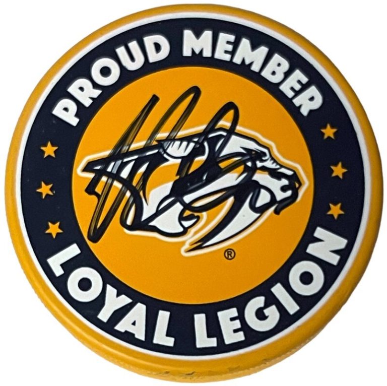 Rocco Grimaldi signed Nashville Predators Proud Member Loyal Legion NHL Hockey P