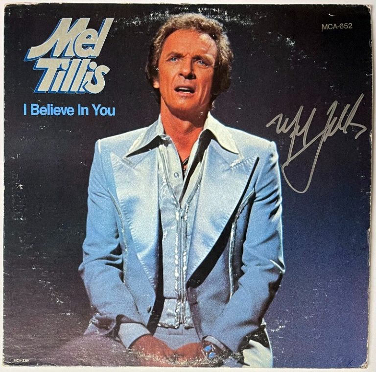 Mel Tillis signed 1978 I Believe In You Album Cover/LP/Vinyl Record- JSA