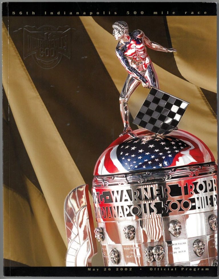 2002 Indy 500 /Indianapolis 500 Motor Speedway Official Program/Sleeved