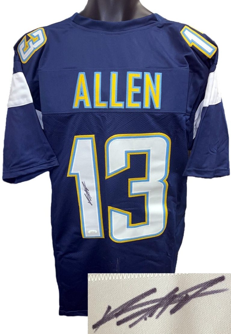 Keenan Allen signed Los Angeles Navy Custom Stitched Pro Style Jersey XL- JSA