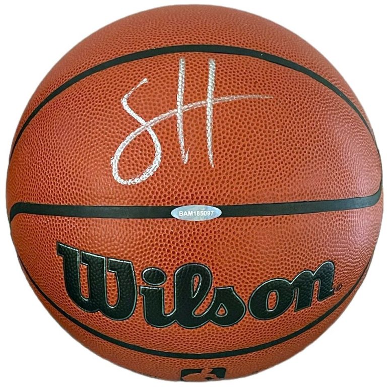 Scoot Henderson signed Official Wilson NBA Authentic Series Game Basketball- UDA