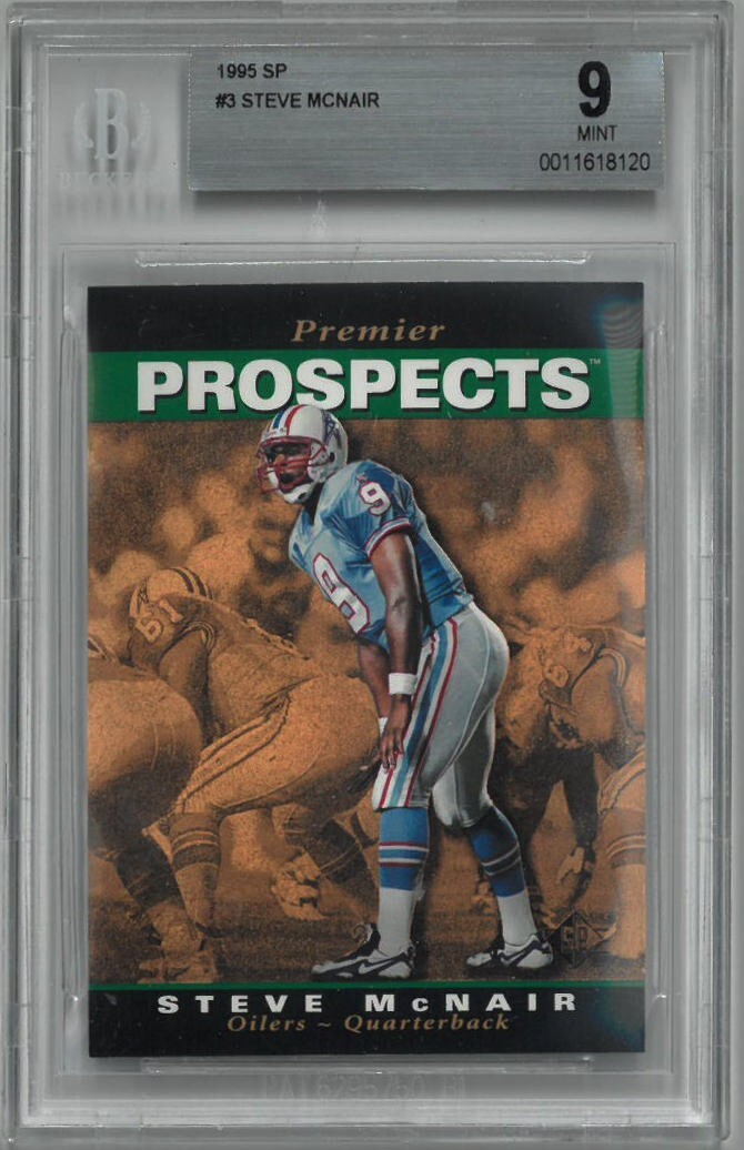Steve McNair 1999 Upper Deck SPX Rookie Card (RC) #3- Beckett/BGS Graded 9 Mint