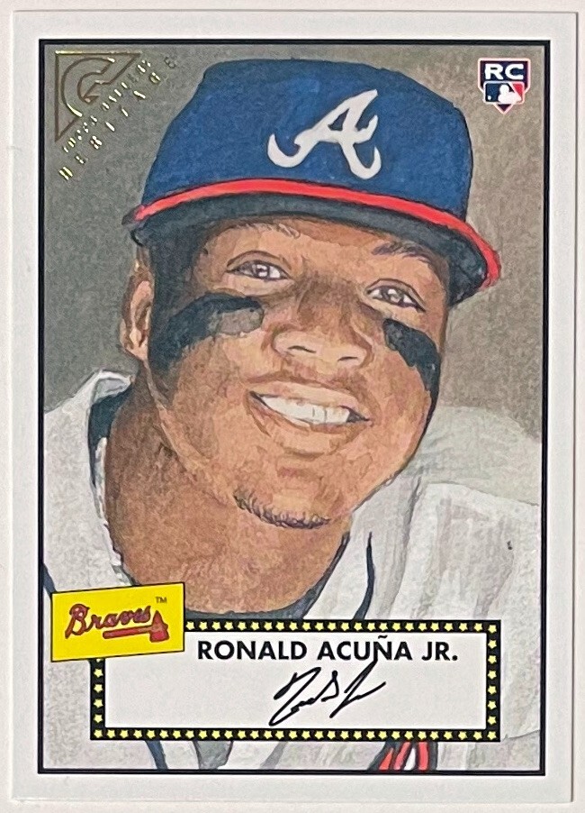 Ronald Acuna 2018 Topps Gallery Heritage Rookie Card (RC) #H-40 (Atlanta Braves)