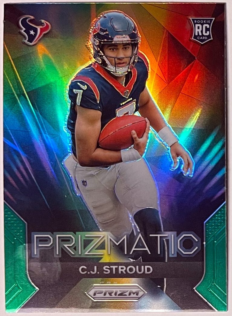 CJ/C.J. Stroud 2023 Panini Prizm Green Prizmatic Rookie Card (RC) #6 (Houston Te