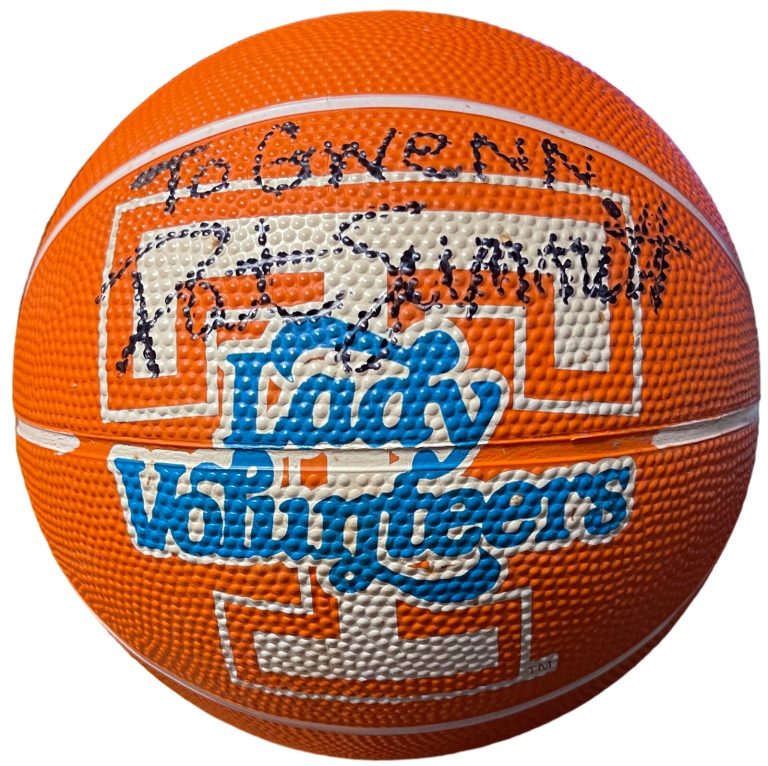 Pat Summitt signed Tennessee Lady Vols Logo Baden Mid-Size Basketball - JSA LOA