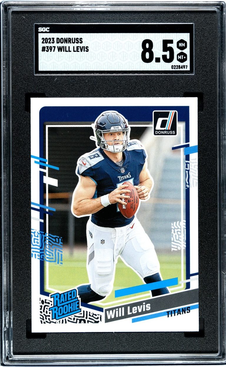 Will Levis 2023 Donruss Rated Rookie Card (RC) #397 Titans SGC Graded 8.5 NM-MT+